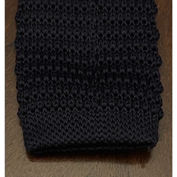 Harrison Blake Blue White Hand Made 100% Polyester Men’s Knitted Neck Tie - Picture 7 of 10